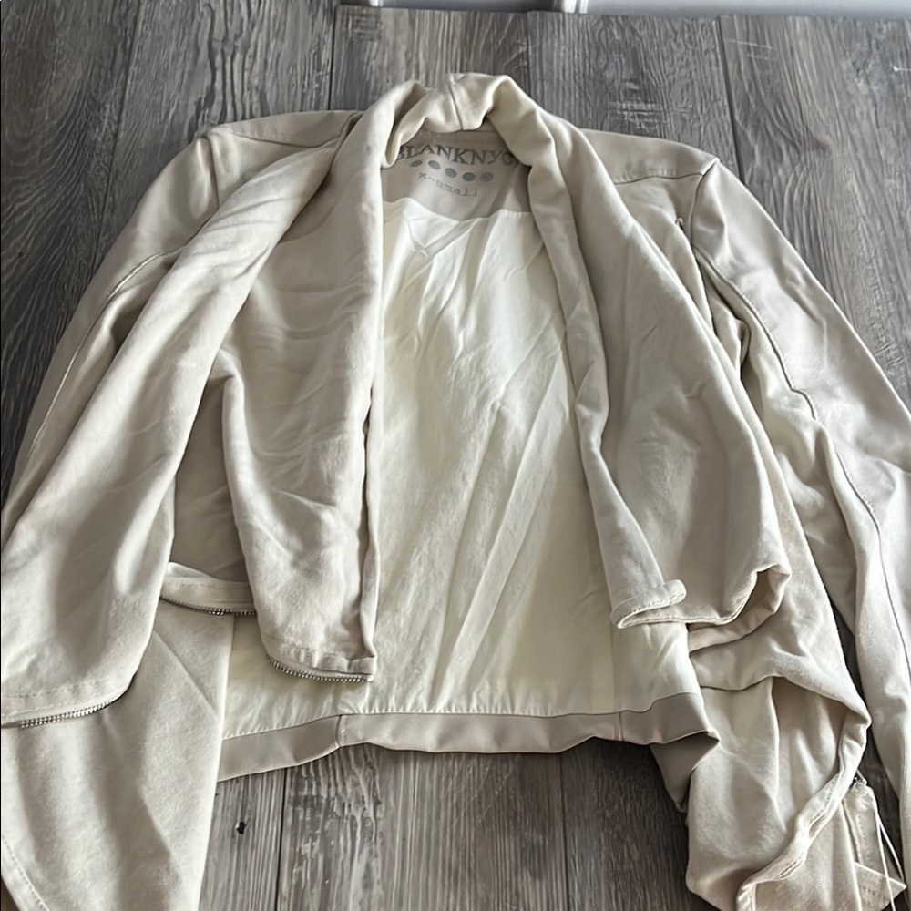 BlankNYC Cream Drape Jacket - Picture 6 of 10